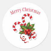 Holiday Candy Canes Stickers (Vorderseite)