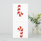 Holiday Candy Name Platzkarten (Stehend Vorderseite)