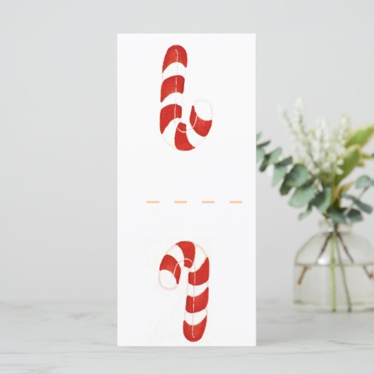 Holiday Candy Name Platzkarten (Stehend Vorderseite)
