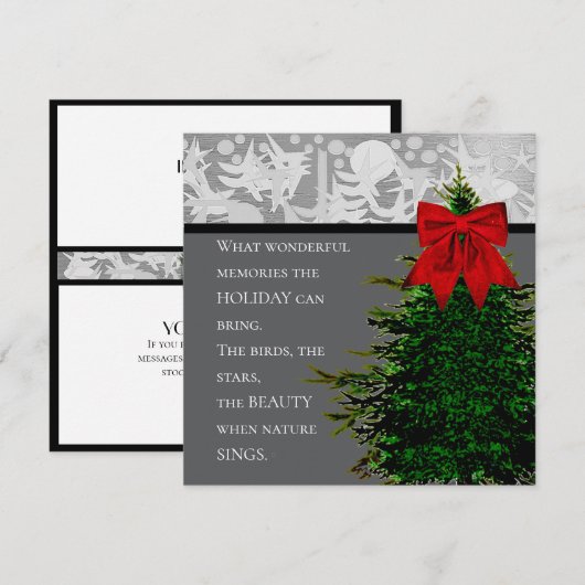 HOLIDAY card 5,25x5,25 Karte (Vorne/Hinten)