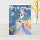 Holiday Card - Blank Inside Karte (Gelbe Blume)