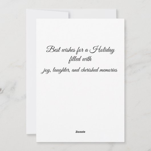 Holiday Card Feiertagskarte (Rückseite)