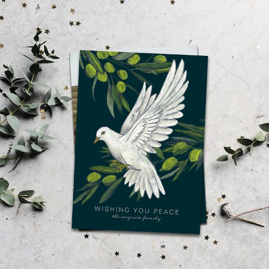 Holiday Card für die "Peace Dove and Olive Branche Einladung