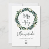 Holiday Card für moderne Unternehmen Feiertagskarte (Vorderseite)
