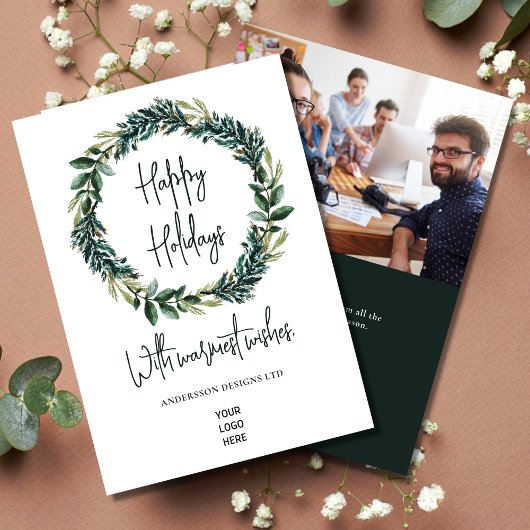 Holiday Card für moderne Unternehmen Feiertagskarte