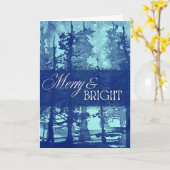 Holiday Card - Merry and Bright Karte (Gelbe Blume)
