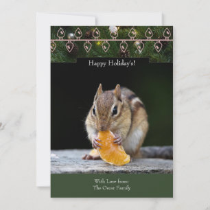 Holiday Card mit Chipkarte und Mandarin Slice Feiertagskarte