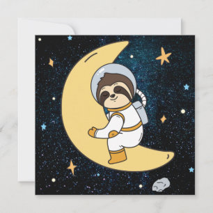 Holiday Card niedlich Space Slotkarte Feiertagskarte
