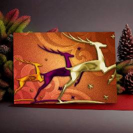 Holiday Card Rentier Feiertagskarte