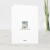 Holiday Card Snow Covered Hydrangea Tree Karte (Rückseite)
