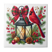 Holiday Cardinal Ceramic Tile Fliese (Vorderseite)