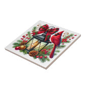 Holiday Cardinal Ceramic Tile Fliese (Seite)