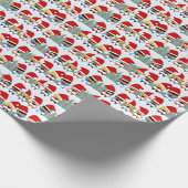 Holiday Carolers Weihnachten Geschenkpapier (Ecke)