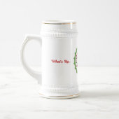 Holiday Case Beer White und Gold 22oz Stein Bierglas (Links)