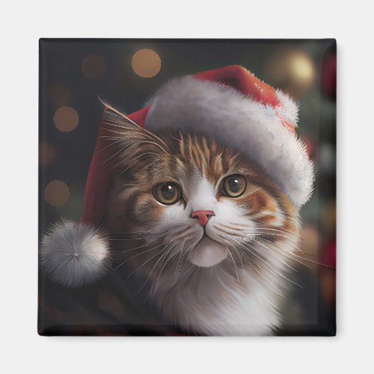 Holiday Cat Magnet (Vorne)