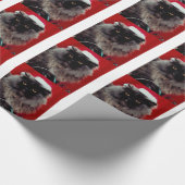 Holiday Cat Santa Claus Hat WeihnachtsWeihnachtsWe Geschenkpapier (Ecke)