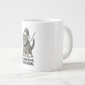 Holiday Cat “We’re Moving" Jumbo-Tasse (Vorderseite Rechts)