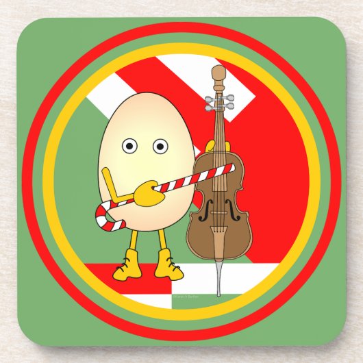 Holiday Cello Getränkeuntersetzer (Vorderseite)