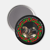 Holiday Celtic Mastiff Magnet (Vorderseite/Rückseite)