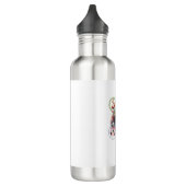 Holiday Characters on a Snowflake Ornament Edelstahlflasche (Links)