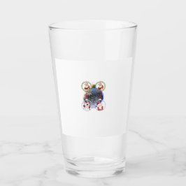 Holiday Characters on a Snowflake Ornament Glas