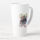 Holiday Characters on a Snowflake Ornament Milchtasse (Rechte Ecke)