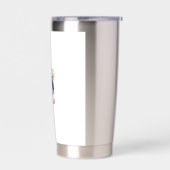 Holiday Characters on a Snowflake Ornament Thermobecher (Links)