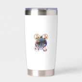 Holiday Characters on a Snowflake Ornament Thermobecher (Vorderseite)