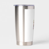 Holiday Characters on a Snowflake Ornament Thermobecher (Rechts)