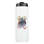 Holiday Characters on a Snowflake Ornament Thermosbecher (Vorderseite)