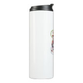 Holiday Characters on a Snowflake Ornament Thermosbecher (Nach links gedreht)