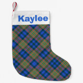 Holiday Charm Clan MacLellan Tartan Kleiner Weihnachtsstrumpf (Vorderseite)
