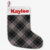 Holiday Charm Clan Moffat Tartan Kleiner Weihnachtsstrumpf (Vorderseite)