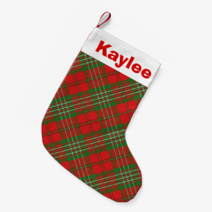 Holiday Charm Clan Scott Tartan Kleiner Weihnachtsstrumpf