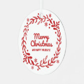 Holiday Charm Metal Ornamente (Vorderseite links)