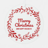 Holiday Charm Metal Ornamente (Vorderseite)