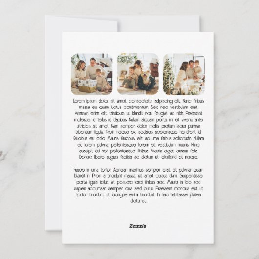 Holiday Cheer 12 Foto Weihnachten Personalisiert (Rückseite)