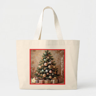 "Holiday Cheer Abounds" Jumbo Stoffbeutel