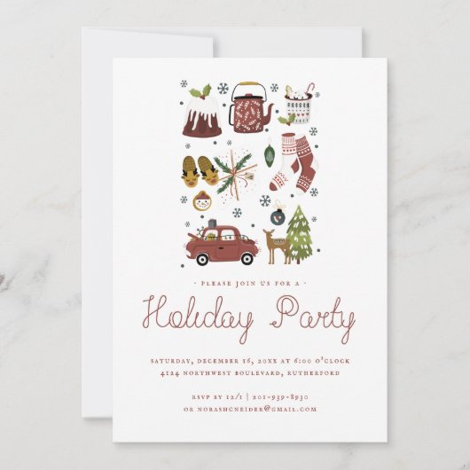 Holiday Cheer | Christmas Hyge Illustration Party (Vorderseite)