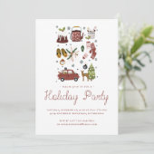 Holiday Cheer | Christmas Hyge Illustration Party (Stehend Vorderseite)
