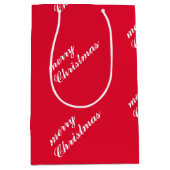 Holiday Cheer Christmas Medium Gift Bag for Holida Mittlere Geschenktüte (Vorderseite)