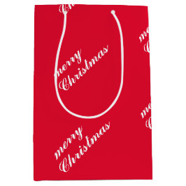 Holiday Cheer Christmas Medium Gift Bag for Holida Mittlere Geschenktüte