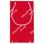 Holiday Cheer Christmas Small Gift Bag for Festive Kleine Geschenktüte (Rückseite)