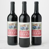 Holiday Cheer Custom Holiday Wine Labels Weinetikett (Flaschen)