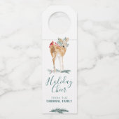 Holiday Cheer Doe & Kardinal Flaschenanhänger (Vorderseite)