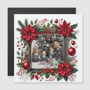 Holiday Cheer - Ein Familienweihnachtskuchen Magnetkarte