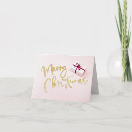 Holiday Cheer Folded Card – Merry Christmas Gift Dankeskarte