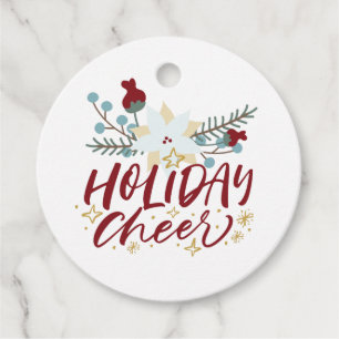 Holiday Cheer Foliage Weihnachtsgeschenk Geschenkanhänger
