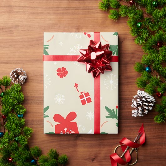 Holiday Cheer Geschenk Wrap Muster Geschenkpapier (Feiertagsgeschenk)