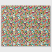 Holiday Cheer Gift Wrap Geschenkpapier (Flach)